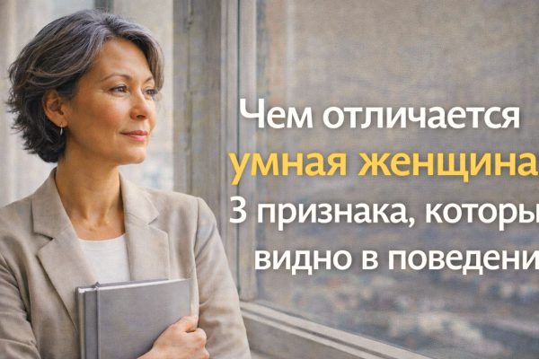 Признаки умной женщины: спокойствие и достоинство — психологические ориентиры для женщин 40+.